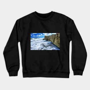 Blue Sky, White Waves Crewneck Sweatshirt